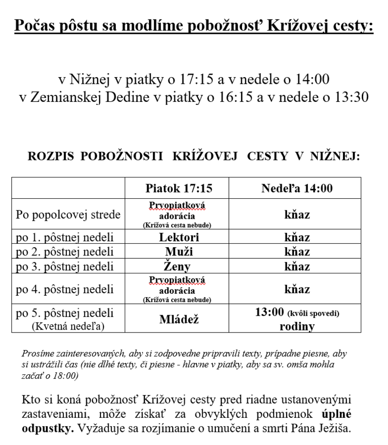 Pobožnosti Krížovej cesty