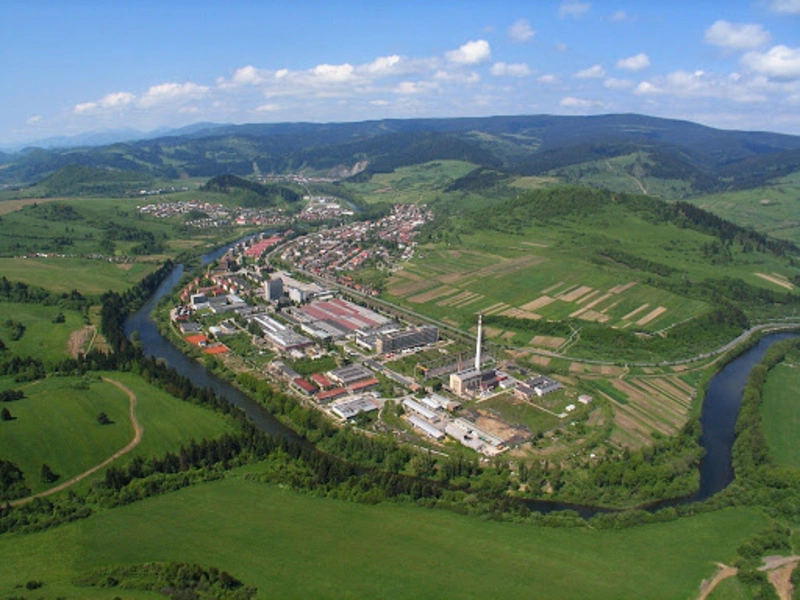 Letecký záber na Nižnú